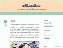Tablet Screenshot of milkandbun.com